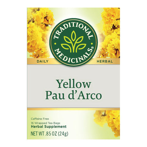 Traditional Medicinals Pau D Arco Caffeine Free Herbal Tea Bags, 16 Ea